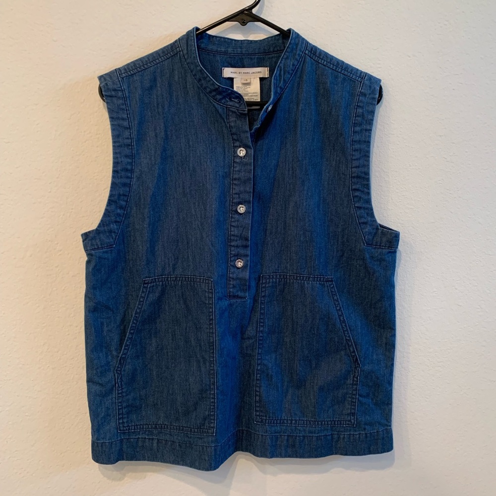 Marc Jacobs Sleeveless Denim Top